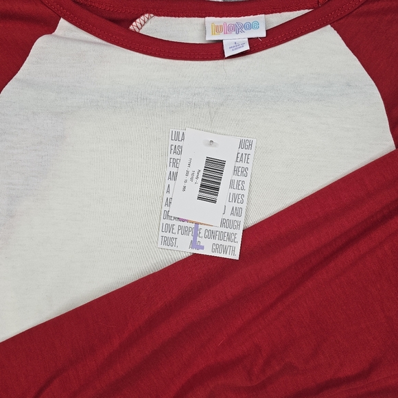 Red & White LuLaRoe Randy - Picture 2 of 7